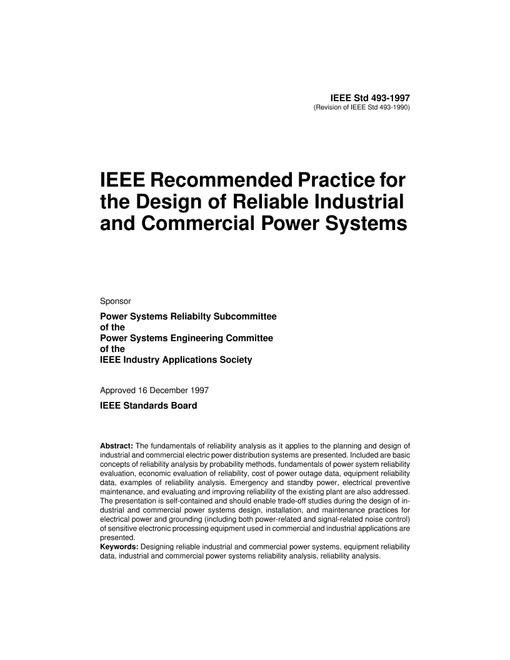 IEEE 493-1997 pdf