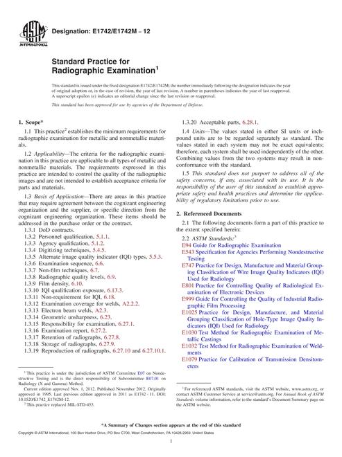 ASTM E1742/E1742M-12 pdf