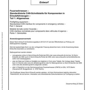 DIN 14700-1 - DRAFT pdf