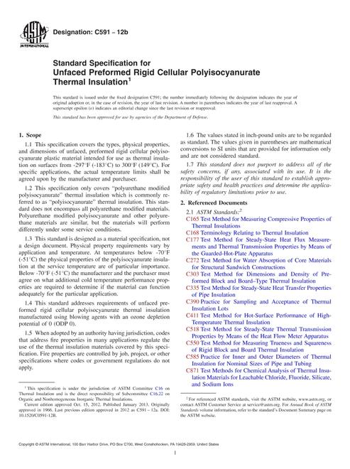 ASTM C591-12b pdf