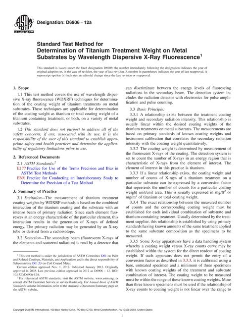 ASTM D6906-12a pdf