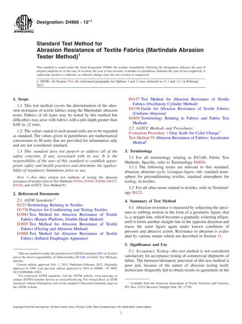 ASTM D4966-12e1 pdf