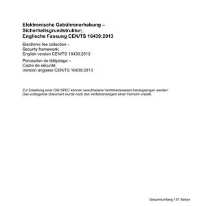 DIN CEN/TS 16439 pdf