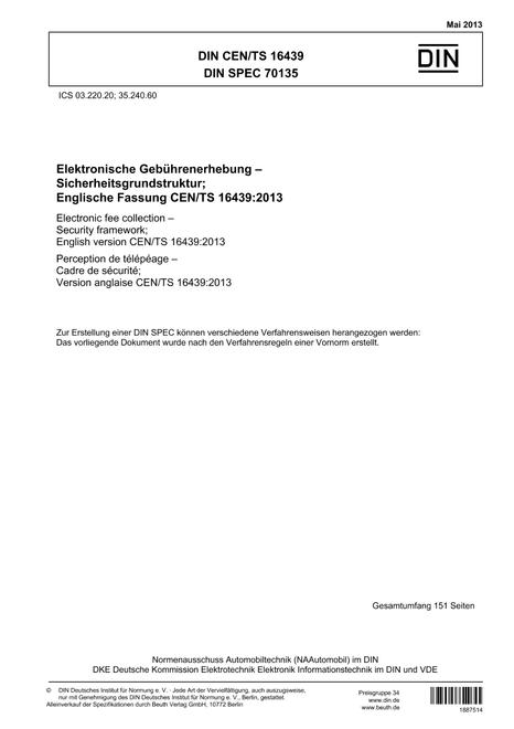 DIN CEN/TS 16439 pdf