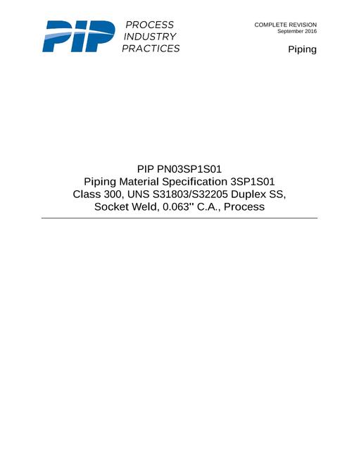 PIP PN03SP1S01 pdf