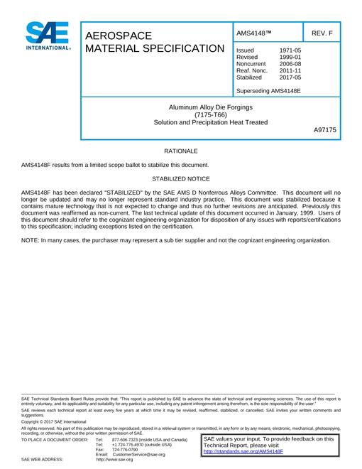 SAE AMS4148F pdf