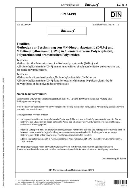 DIN 54439 - DRAFT pdf