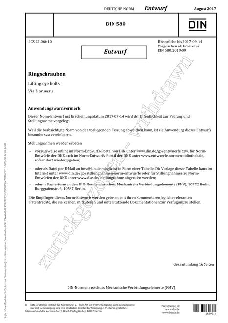 DIN 580 - DRAFT pdf