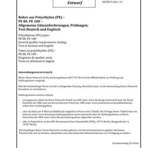 DIN 8075 - DRAFT pdf