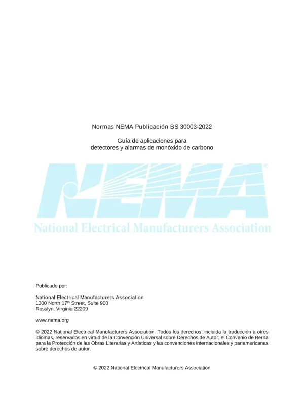 NEMA BS 30003-2023 Spanish pdf