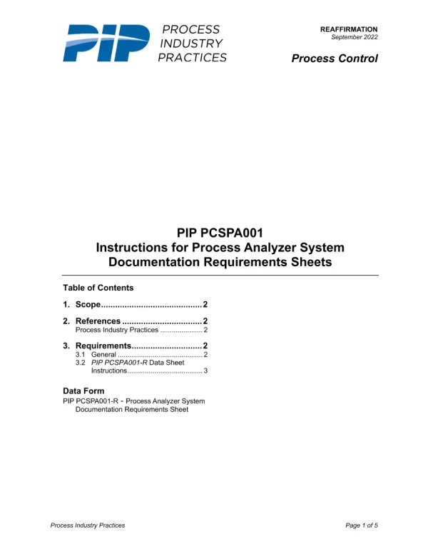 PIP PCSPA001 pdf