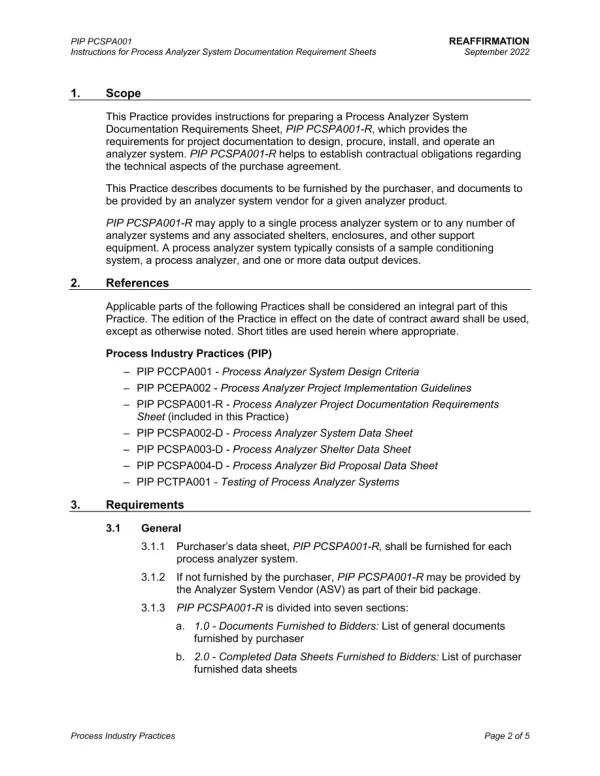 PIP PCSPA001 pdf