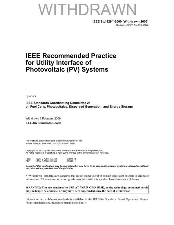 IEEE 929-2000 pdf