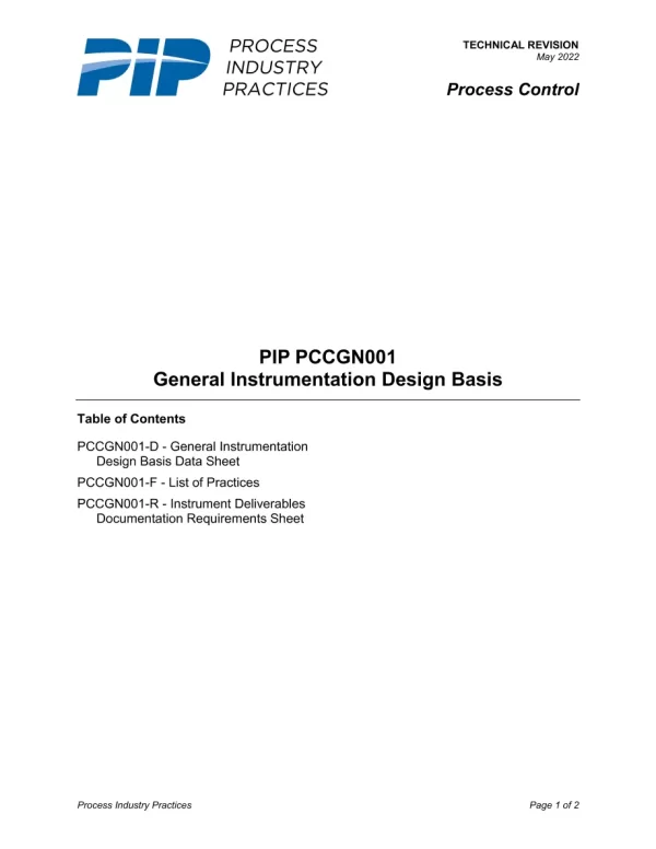 PIP PCCGN001 pdf