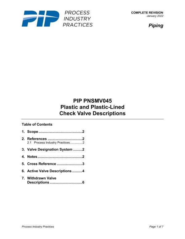 PIP PNSMV045 pdf