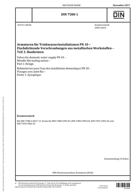 DIN 7588-1:2017 pdf