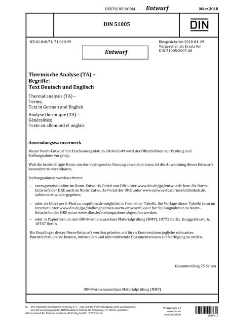 DIN 51005 - DRAFT pdf