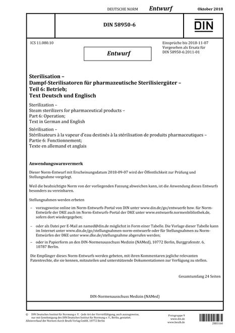 DIN 58950-6 - DRAFT pdf