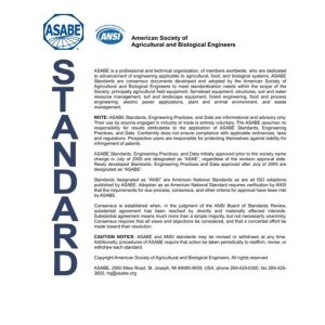 ASAE/ASABE S433.1 (R2024) pdf