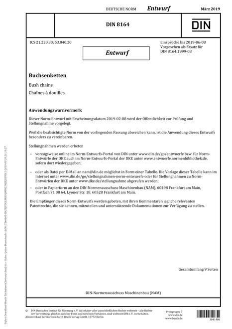 DIN 8164 - DRAFT pdf