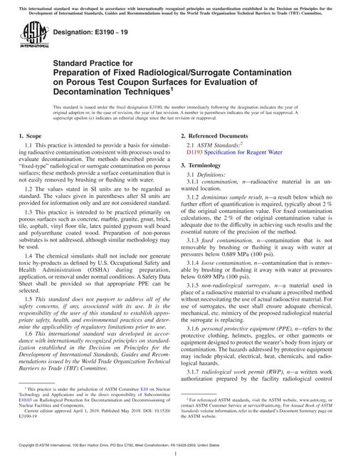 ASTM E3190-19 pdf