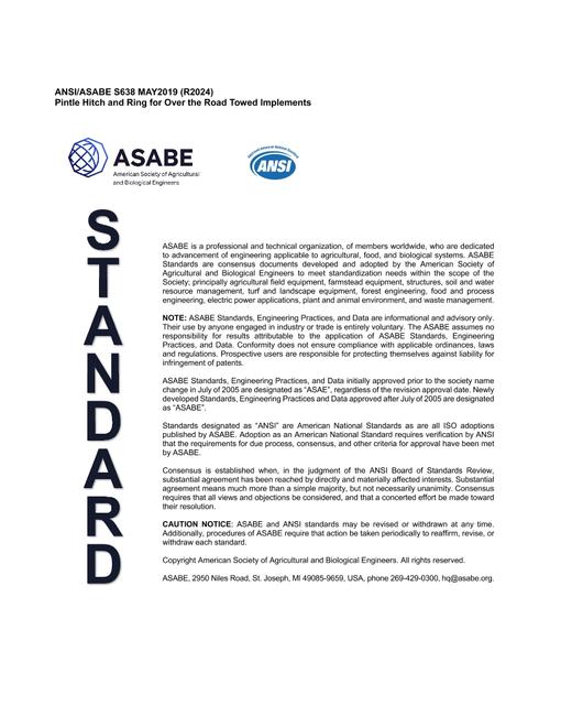 ASAE/ASABE S638 (R2024) pdf