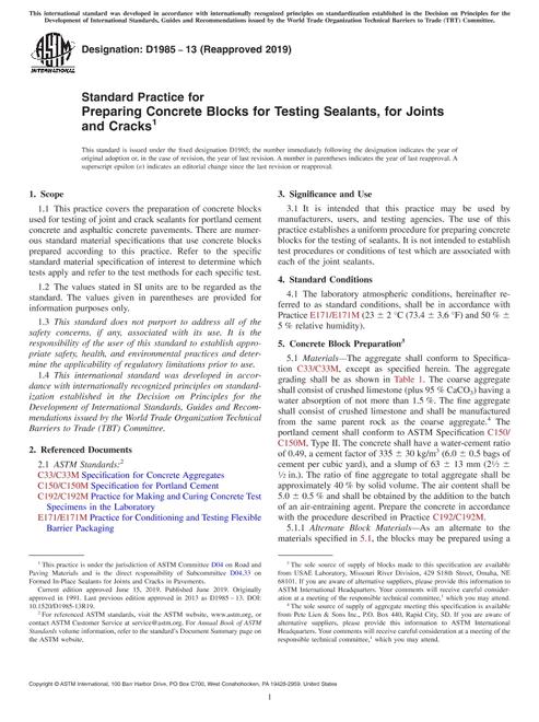 ASTM D1985-13(2019) pdf