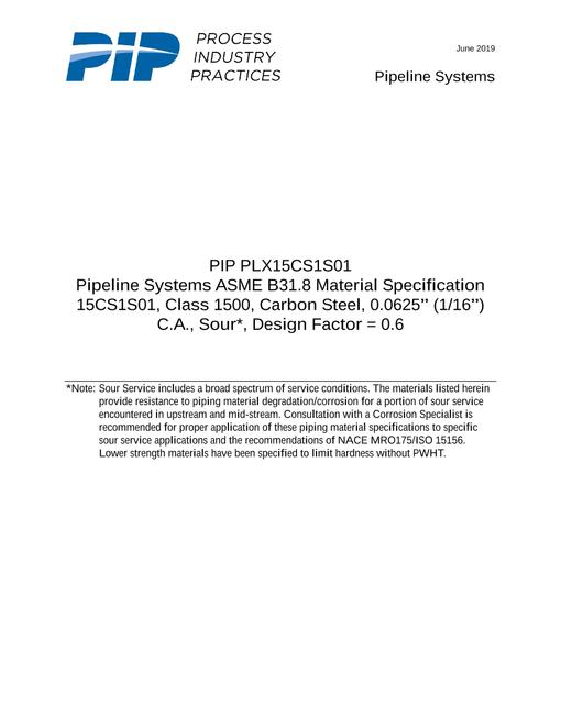 PIP PLX15CS1S01 pdf