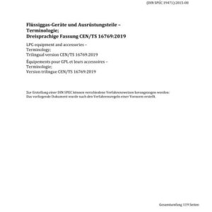 DIN CEN/TS 16769 pdf