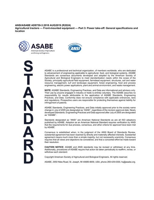 ASAE/ASABE AD8759-3:2018 (R2024) pdf