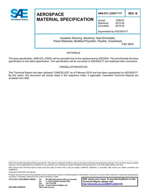 SAE AMSDTL23053/17B pdf