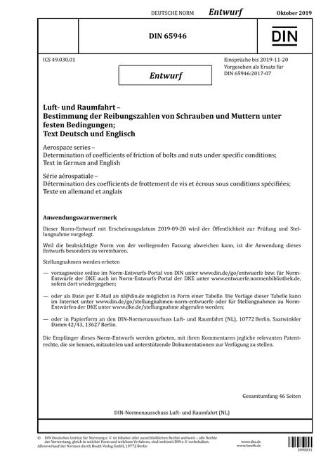 DIN 65946 - DRAFT pdf