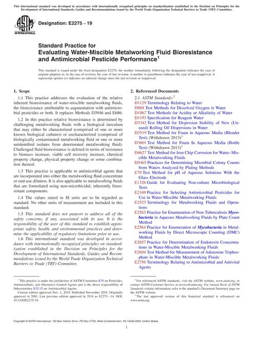 ASTM E2275-19 pdf