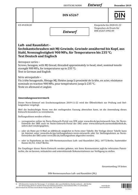 DIN 65267 - DRAFT pdf