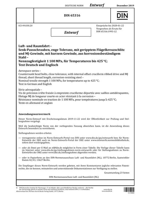 DIN 65316 - DRAFT pdf