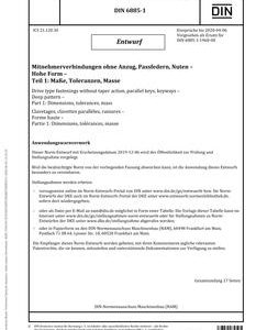 DIN 6885-1 - DRAFT pdf