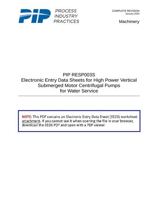 PIP RESP003S EEDS pdf