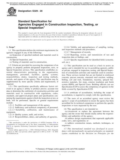 ASTM E329-20 pdf