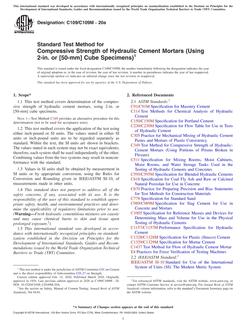 ASTM C109/C109M-20a pdf