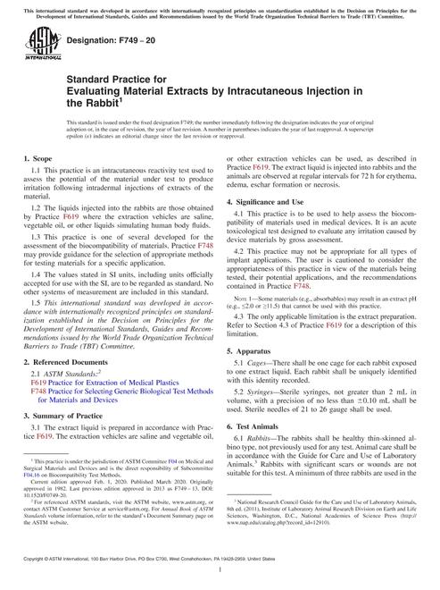 ASTM F749-20 pdf