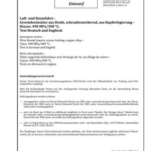 DIN 65100 - DRAFT pdf