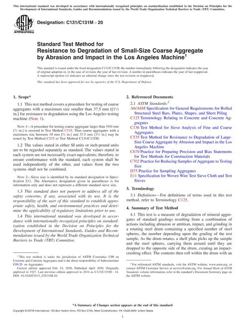 ASTM C131/C131M-20 pdf