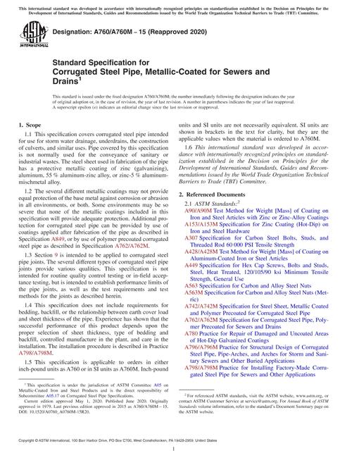 ASTM A760/A760M-15(2020) pdf