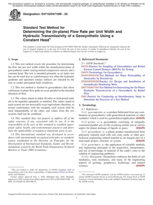 ASTM D4716/D4716M-20 pdf