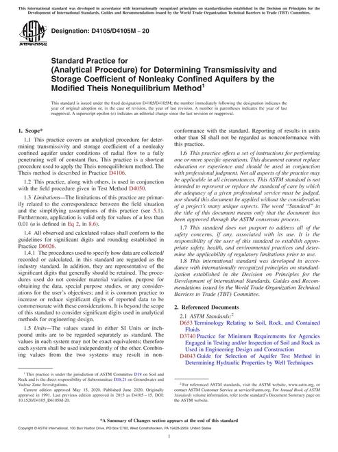 ASTM D4105/D4105M-20 pdf