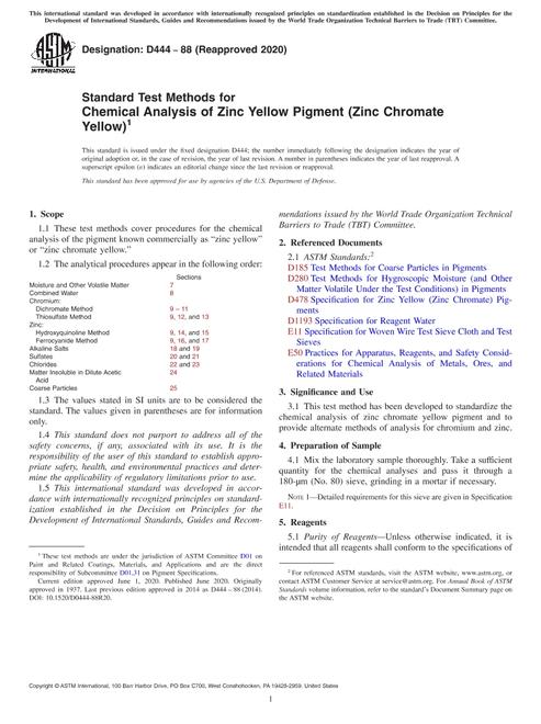 ASTM D444-88(2020) pdf