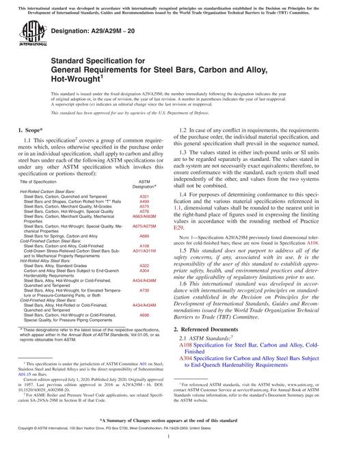 ASTM A29/A29M-20 pdf