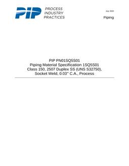 PIP PN01SQ5S01 pdf