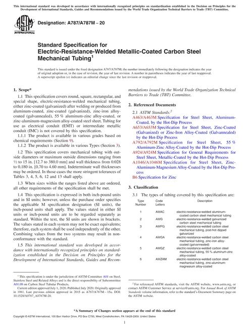 ASTM A787/A787M-20 pdf