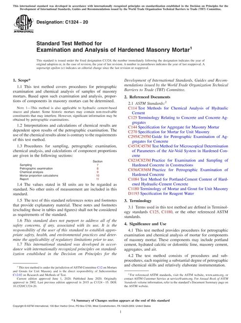 ASTM C1324-20 pdf